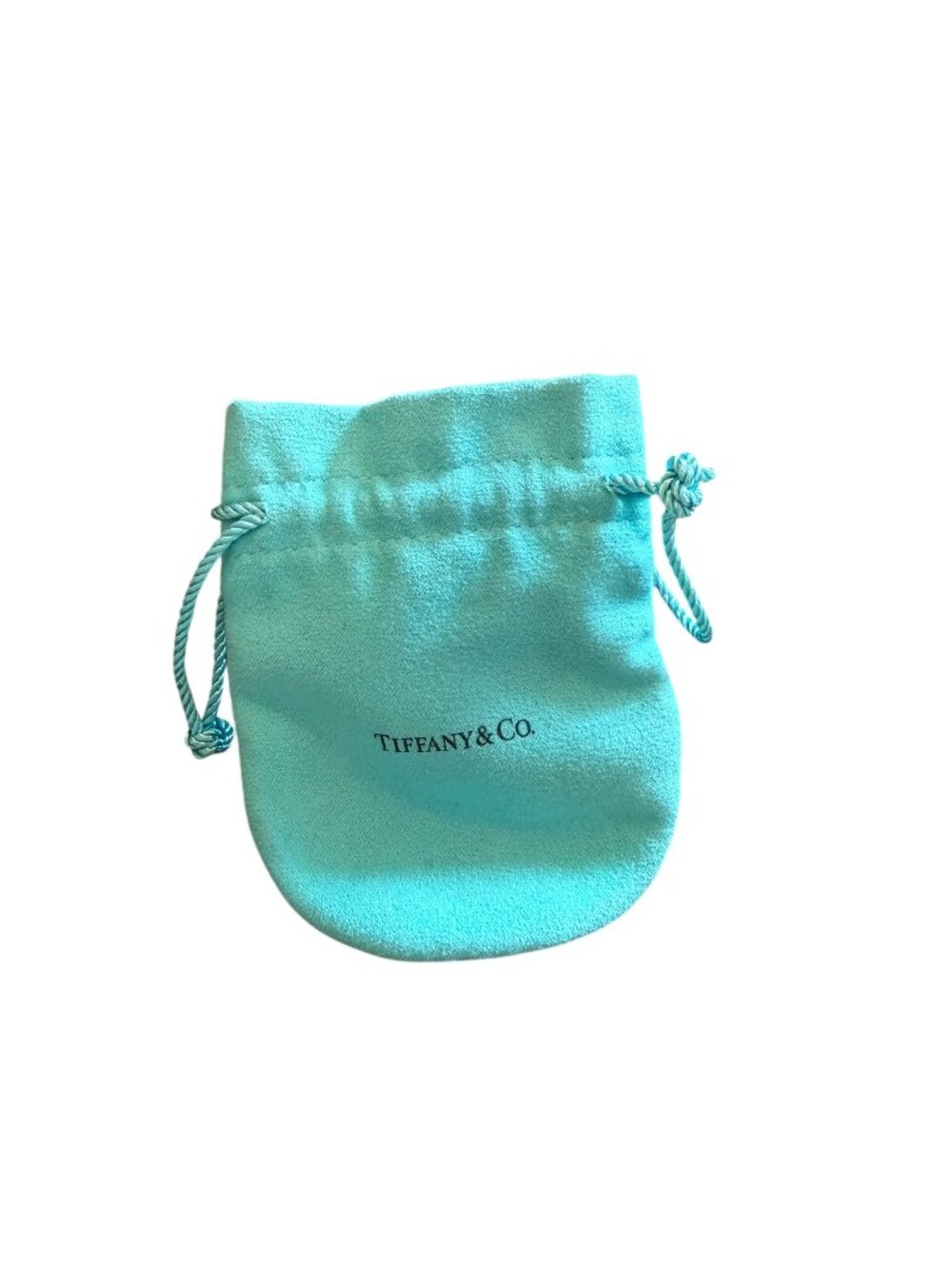 Authentic Tiffany & Co. Drawstring Jewelry Pouch w/ Interior Divider - Picture 2 of 4